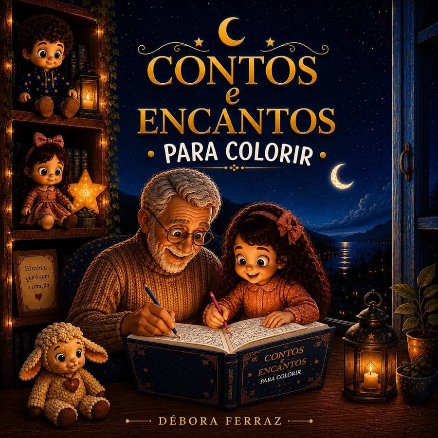 Capa do bônus Contos e Encantos para Colorir